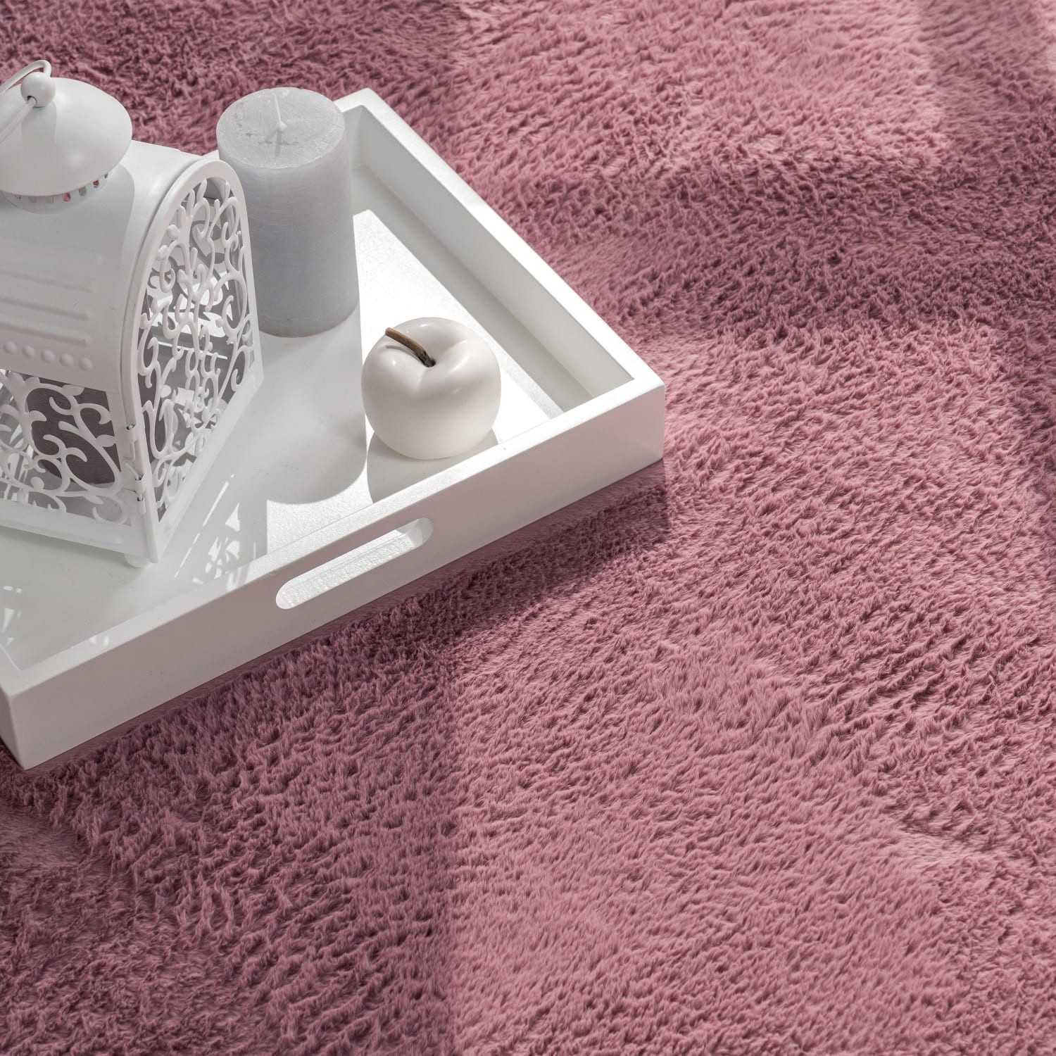 TT Home Teppich, Rund, Höhe: 14 mm, Wohnzimmer Hochflor Teppich Kunstfell M günstig online kaufen