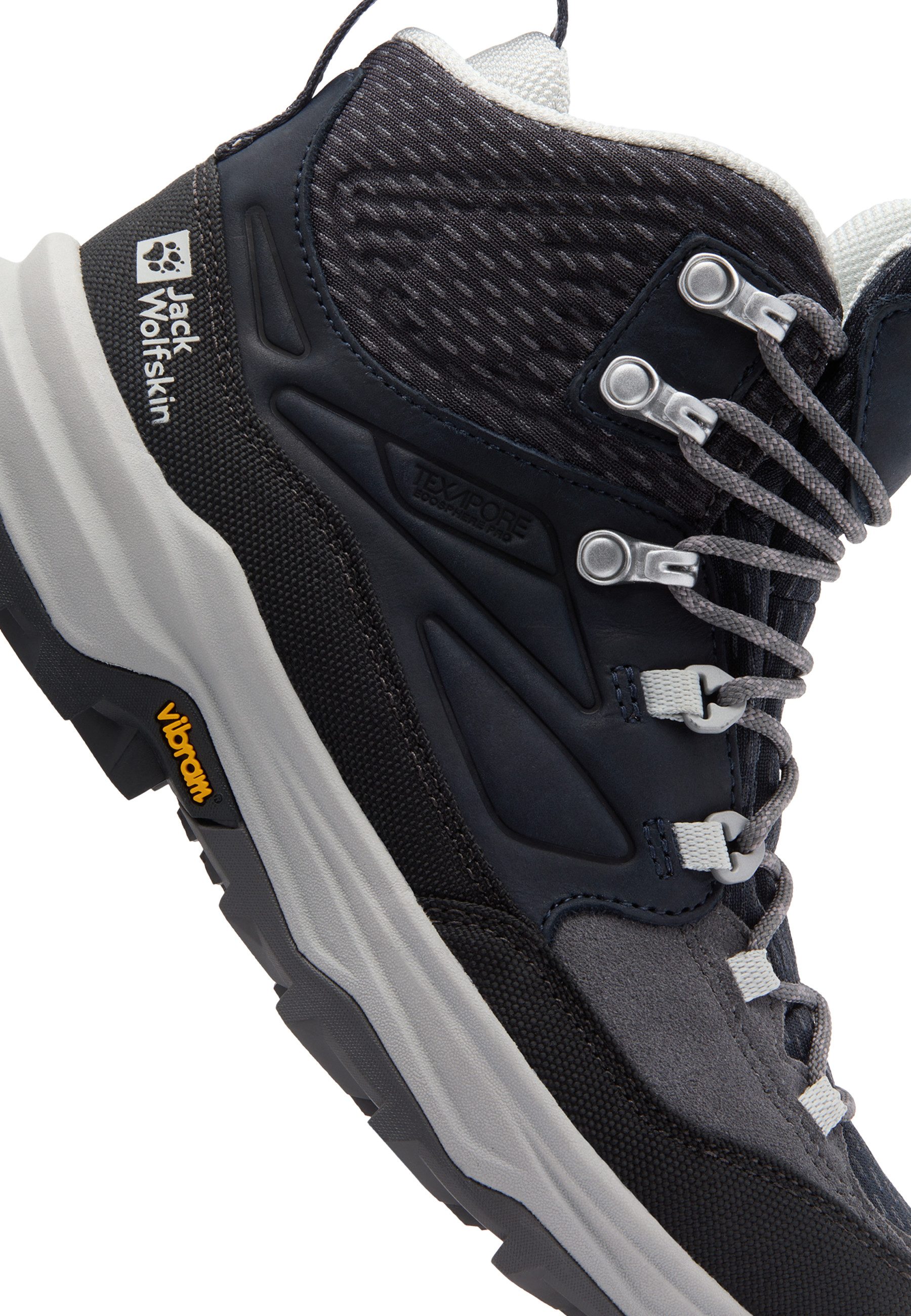 Jack Wolfskin CYROX TEXAPORE MID W Wanderschuh Wasserdicht, Trekkingschuh