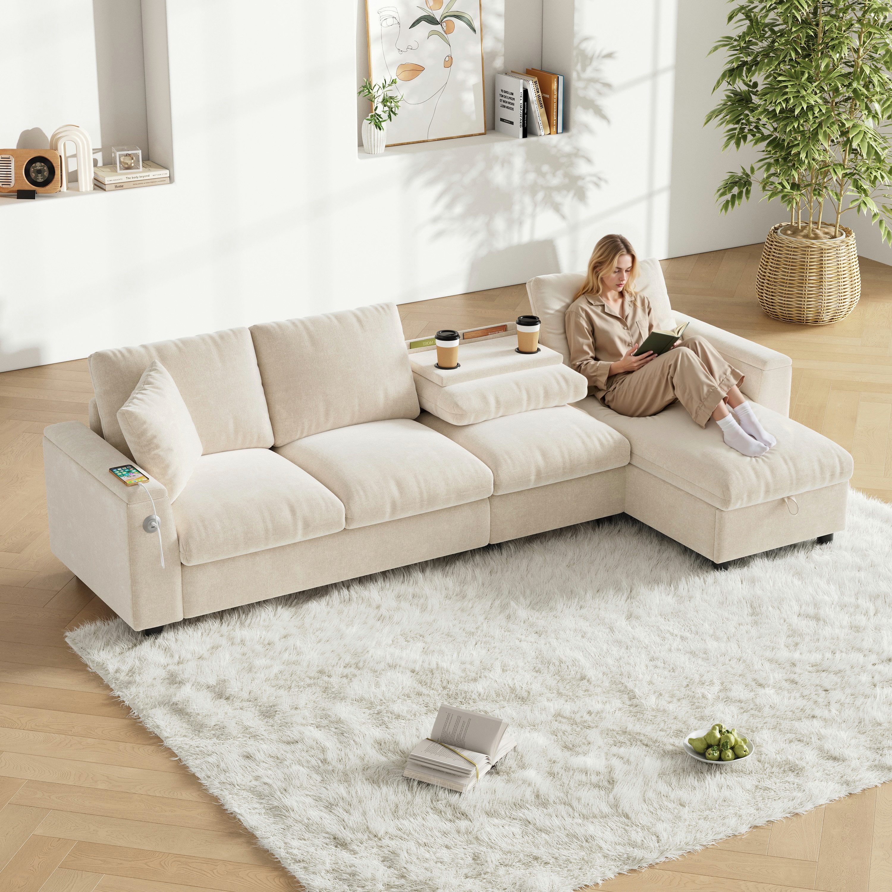 i@home Ecksofa L-förmiges Sofa, 3-Sitzer Sofa, günstig online kaufen