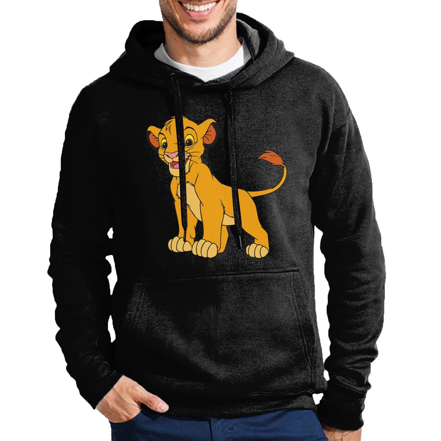 Blondie & Brownie Hoodie Herren Simba Könige der Löwen Logo Löwe Mit Kapuze
