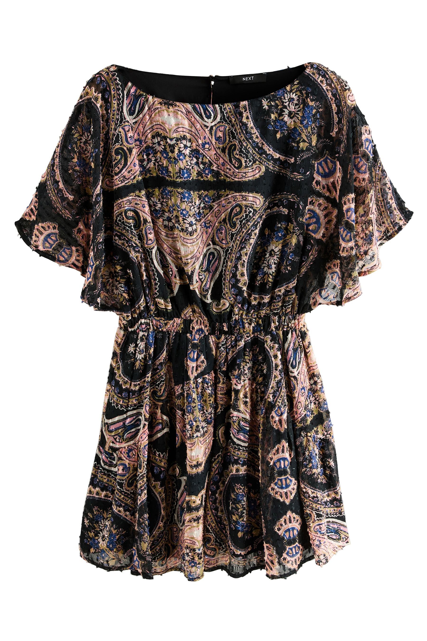 Next Minikleid Kleid mit Elastikbund und kleiner Dobby-Struktur (1-tlg) günstig online kaufen