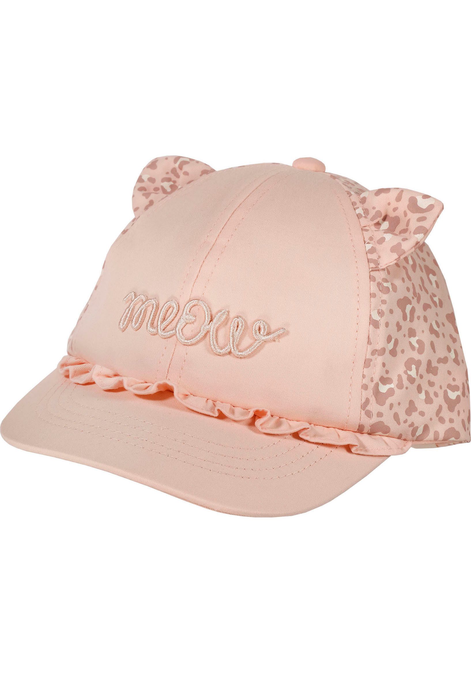 MAXIMO Baseball Cap mit Animal-Print, mit Öhrchen, mit 3D-Stickerei, Baumwolle