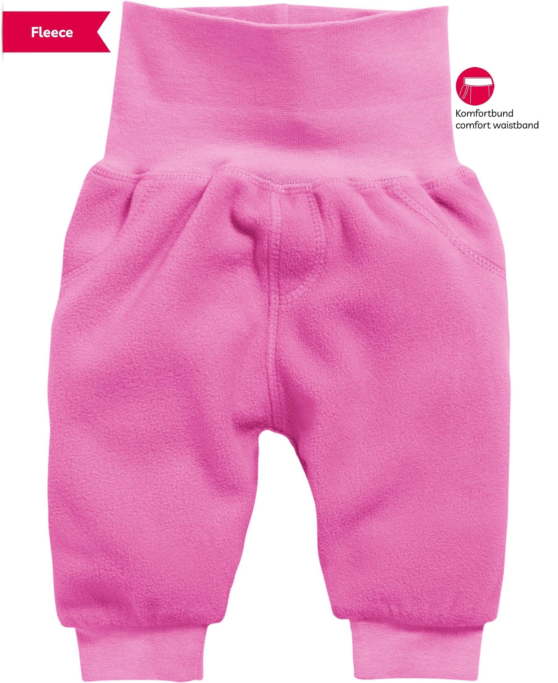 Schnizler Schlupfhose Baby Pumphose Fleece mit Strickbund