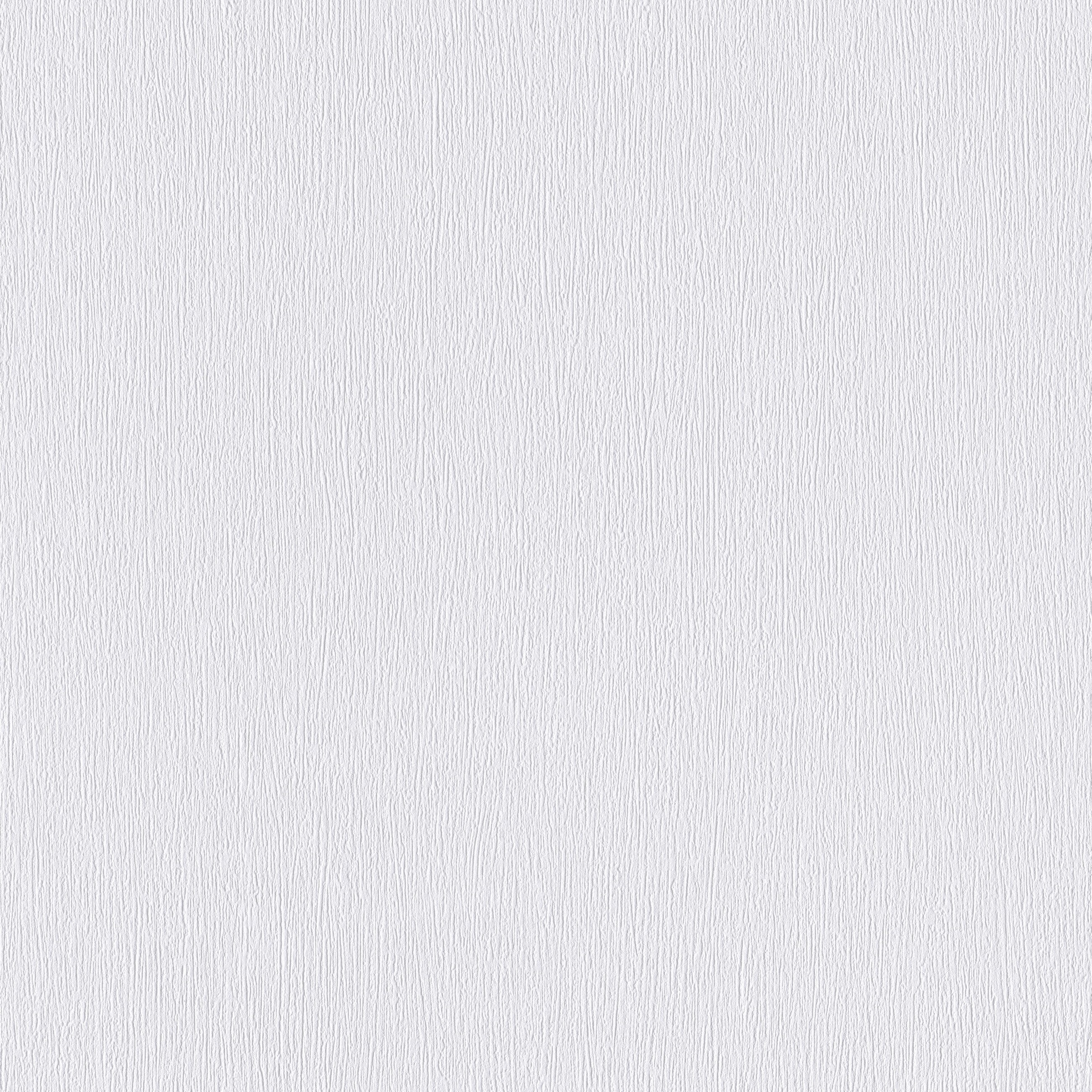Papiertapete 201819 weiß mit feinen Rillen