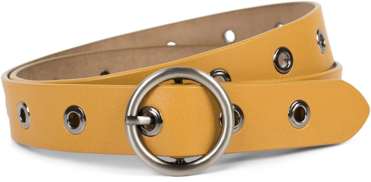 Ledergürtel Leder Gürtel mit Lochnieten