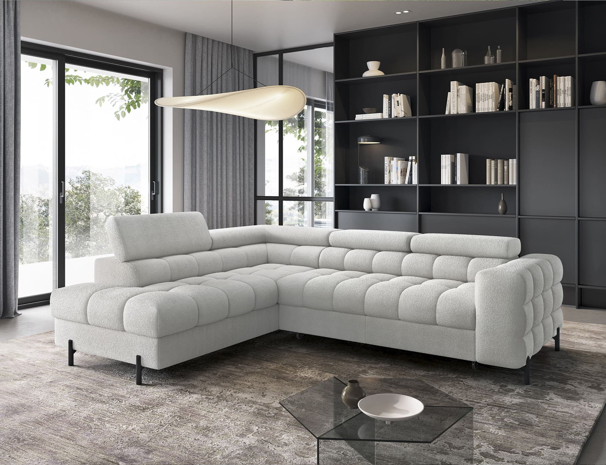 MOEBLO Ecksofa Ferrucio, modernes Schlafsofa mit günstig online kaufen