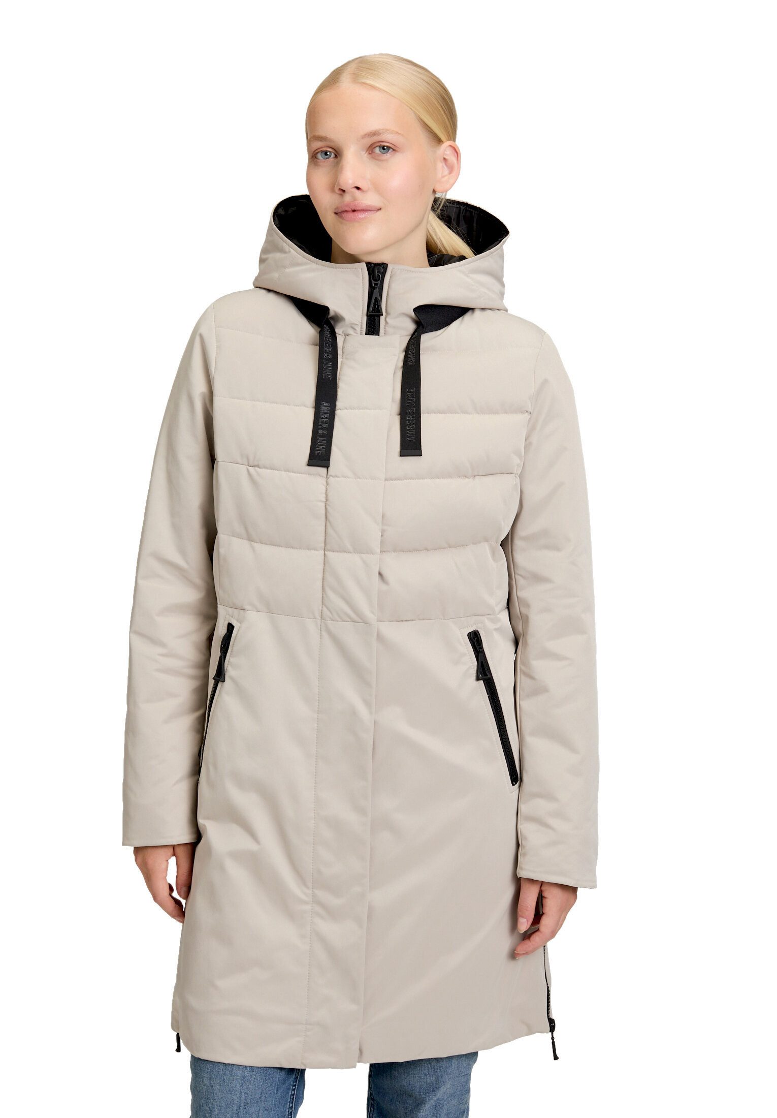 Amber & June Winterjacke Damen Kunstdaune