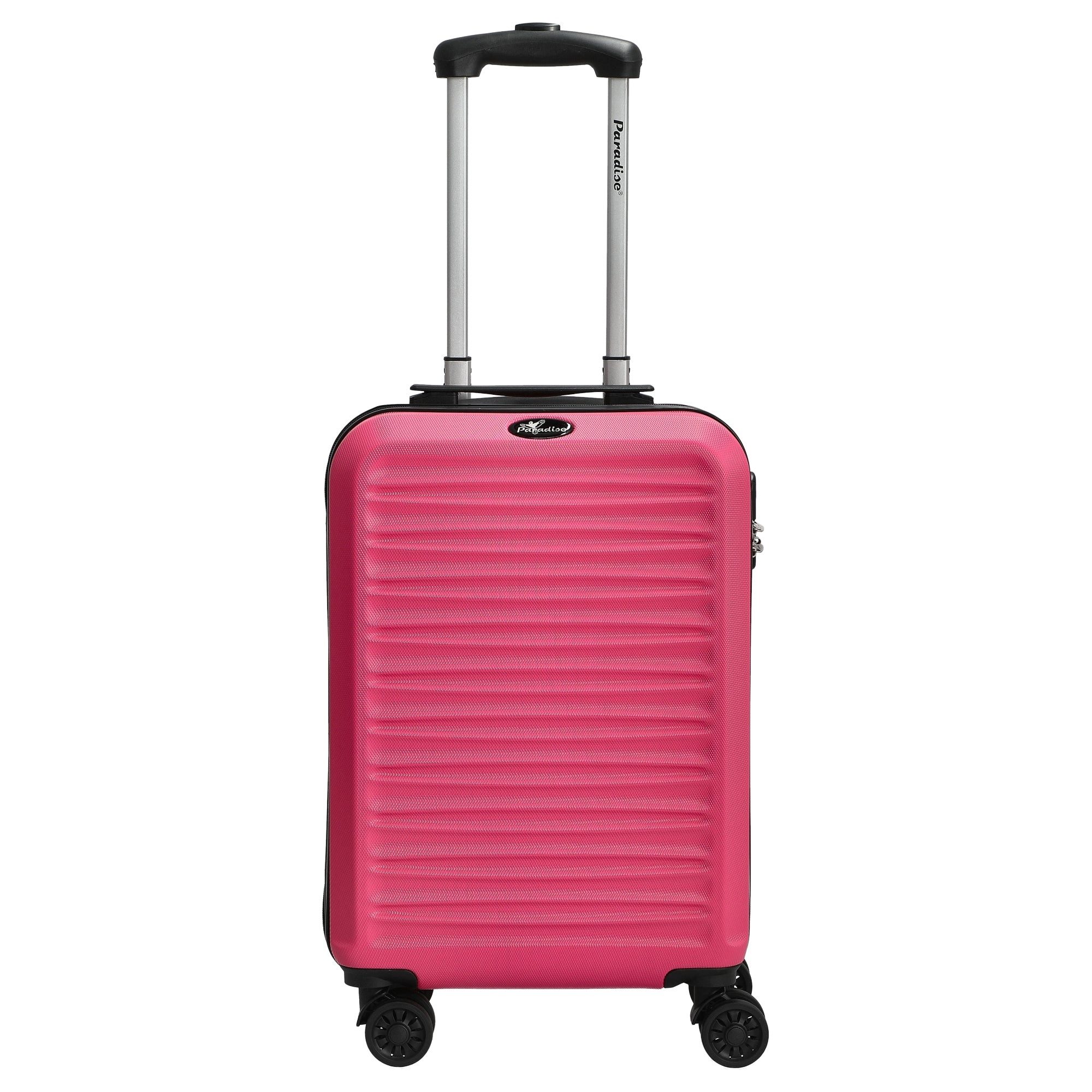 CHECK.IN® Handgepäck-Trolley Paradise by Havanna 2.0 - 4-Rollen-Kabinentrolley 55 cm (pink), 4 Rollen Rollen