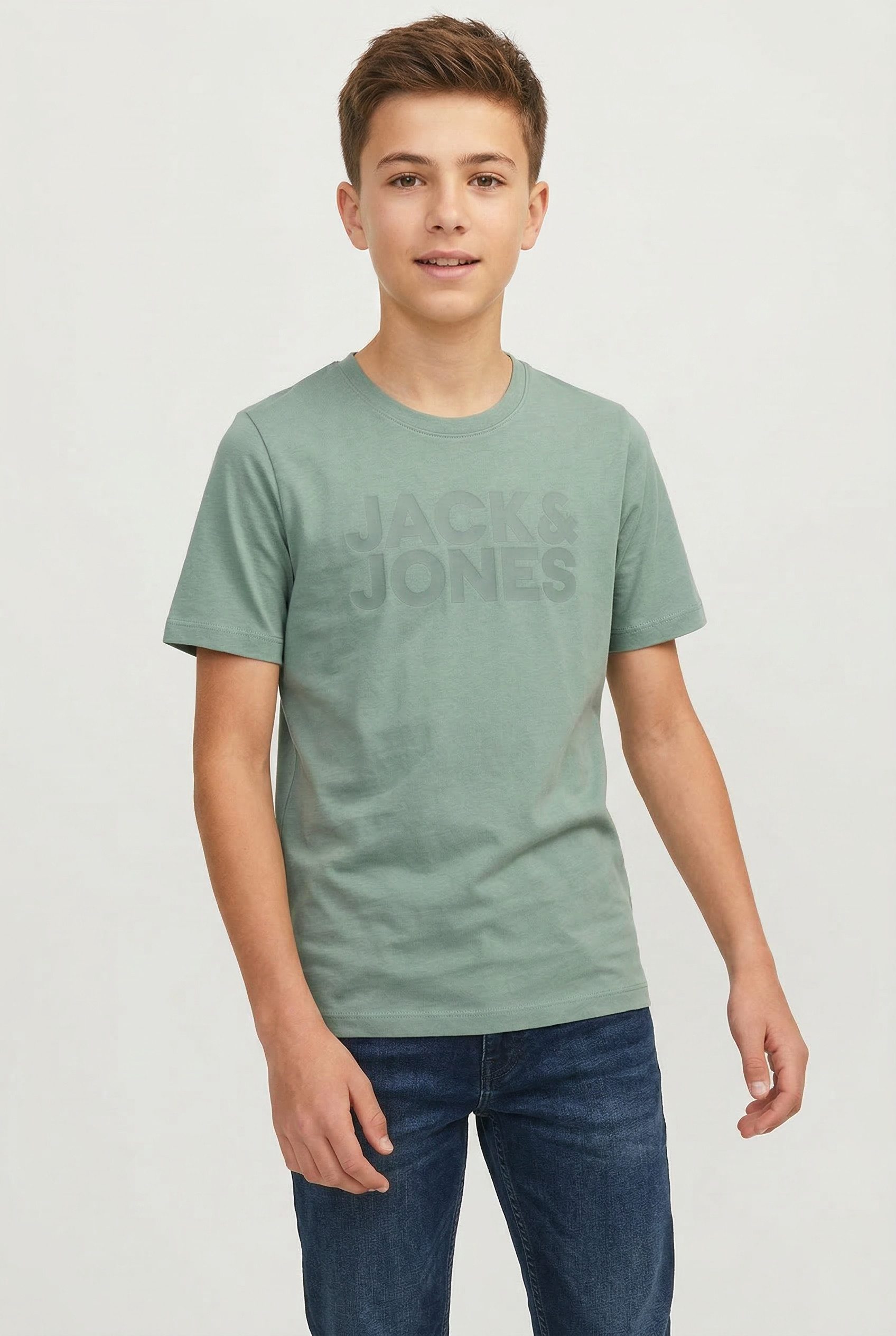 Jack & Jones Junior Rundhalsshirt JJECORP stylisch, atmungsaktiv, pflegeleicht bedruckt, casual, regular fit, Jersey, Rundhals