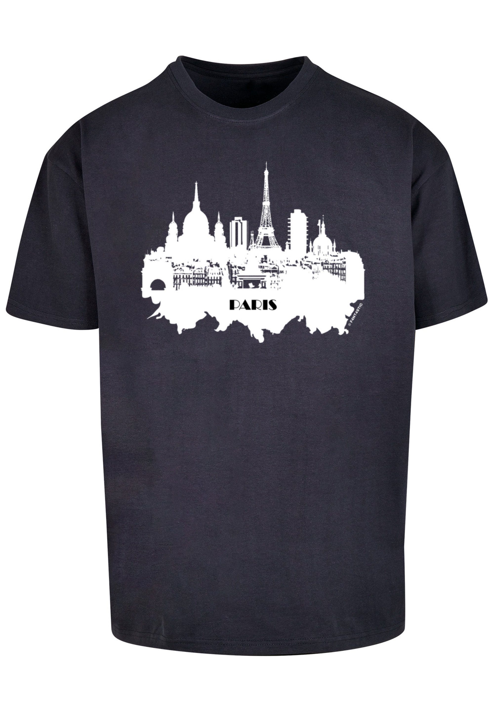 T-Shirt navy OVERSIZE Print F4NT4STIC SKYLINE TEE PARIS