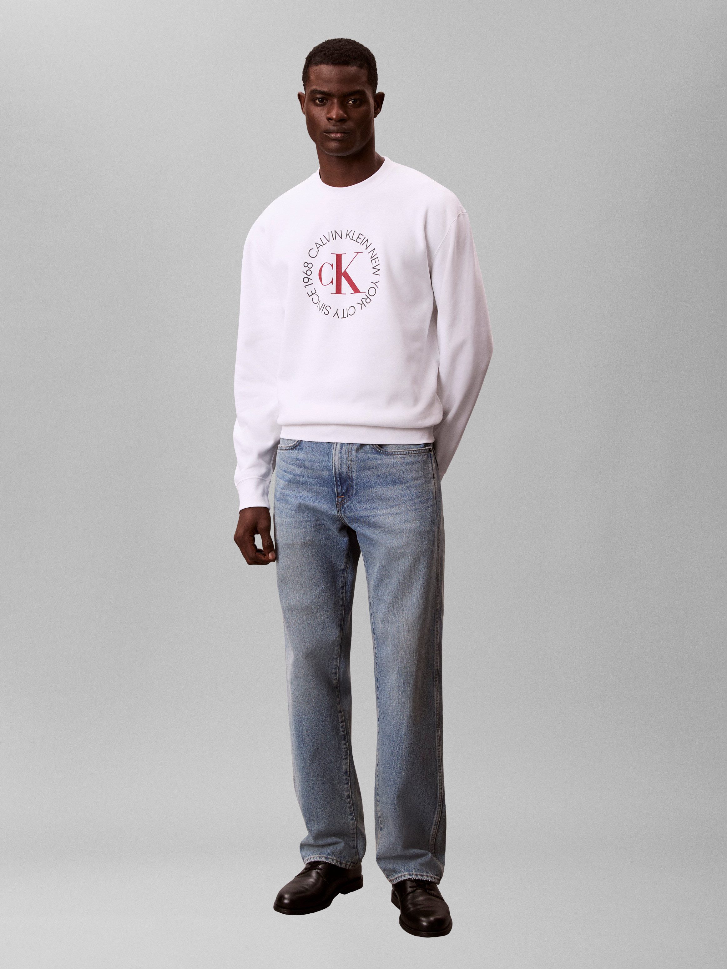 Calvin Klein Jeans Sweatshirt Regular fit mit Rundhalsausschnitt