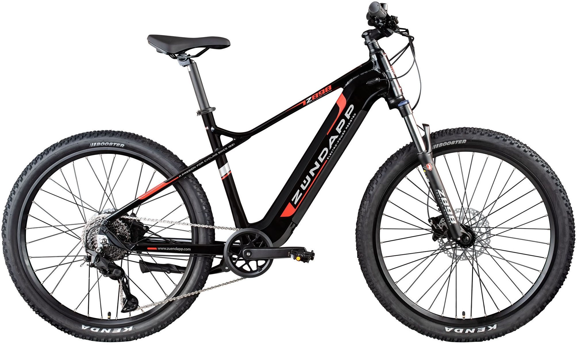 Zündapp E-Bike Mountainbike Z898, 10 Gang, Kettenschaltung, Heckmotor, 540 Wh, Pedelec, Elektrofahrrad für Damen u. Herren, MTB