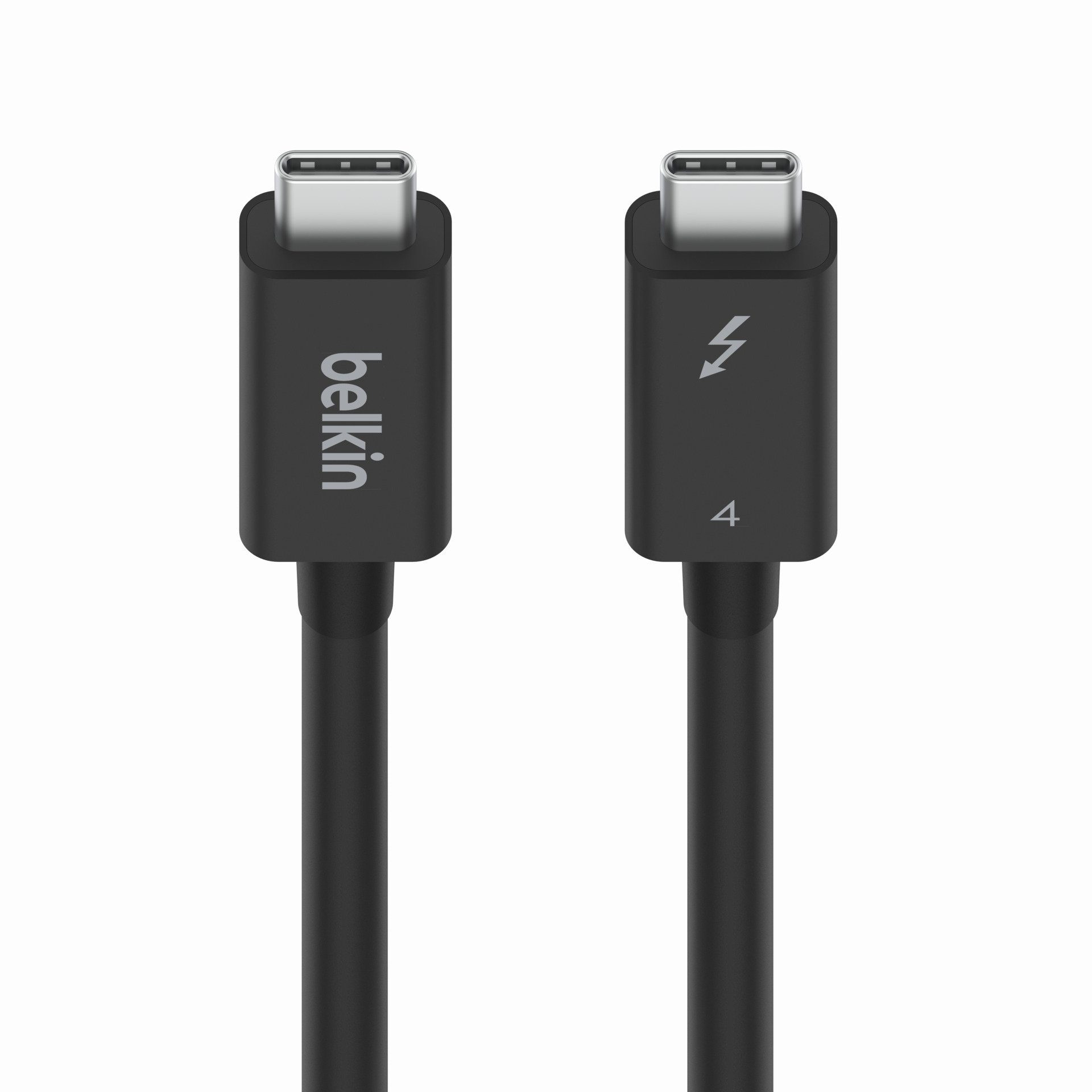 Belkin Connect Thunderbolt 4-Kabel USB-Kabel, USB-C, (200 cm), 2 m, aktiv, unterstützt gleichzeitig Stromversorgung, Datenübertragung