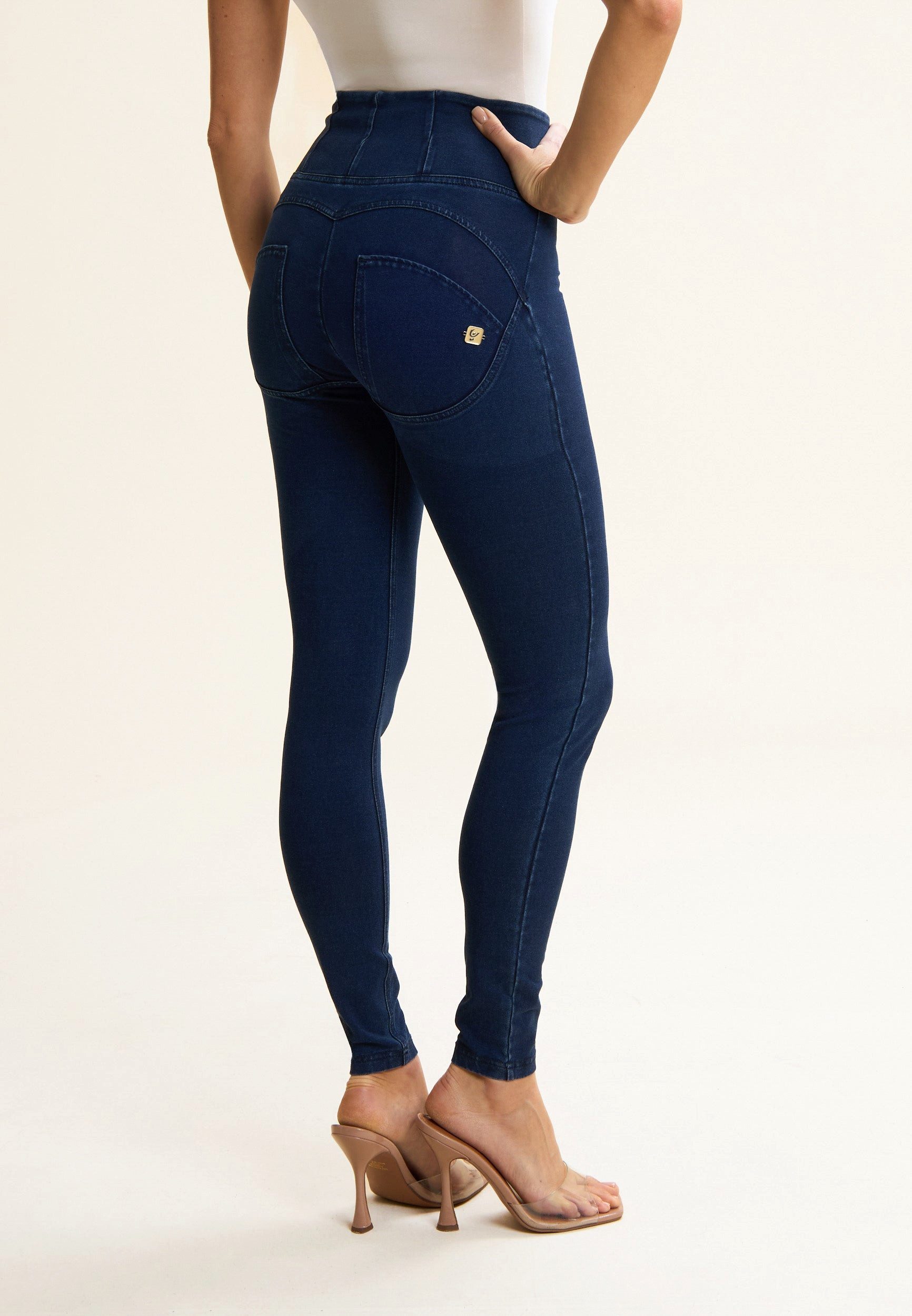 Freddy High-waist-Jeans mit Reißverschluß