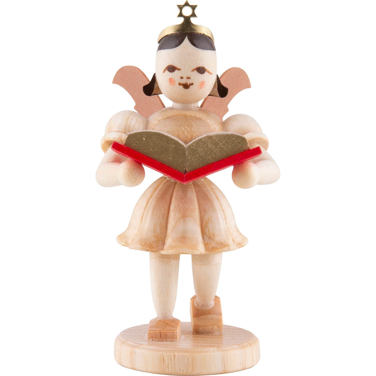 Blank Kunstgewerbe Dekofigur Kurzrockengel mit Märchenbuch, natur (6,6cm) von Blank Kunsthandwerk