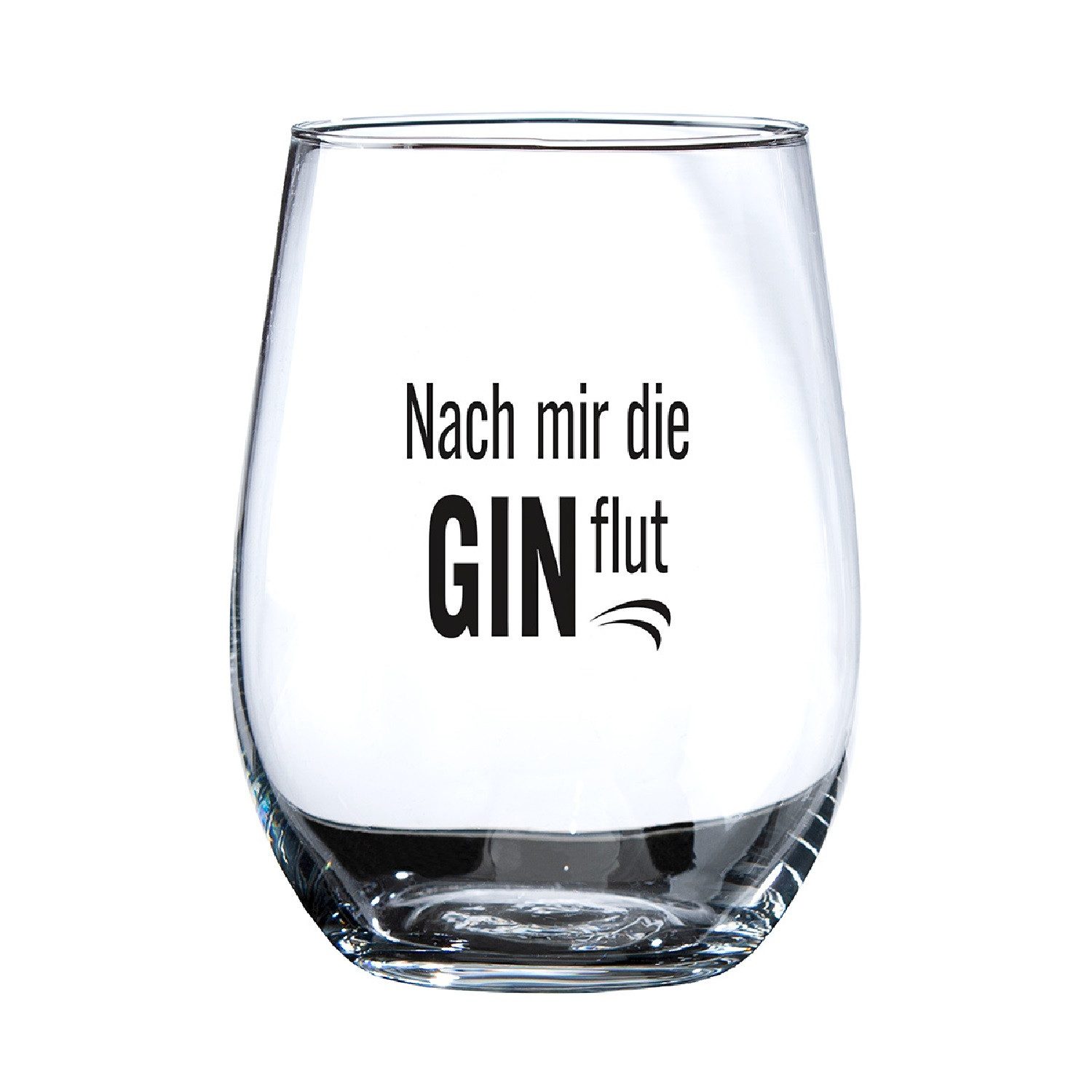 GILDE Glas Ginglas „Nach mir die GINflut“ rund 62520, Glas