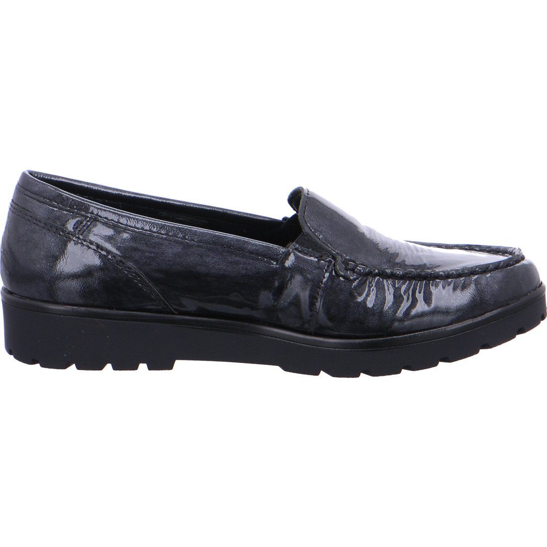 Lackleder Schuhe, schwarz 049497 Slipper Dallas Slipper Ara Damen Ara -