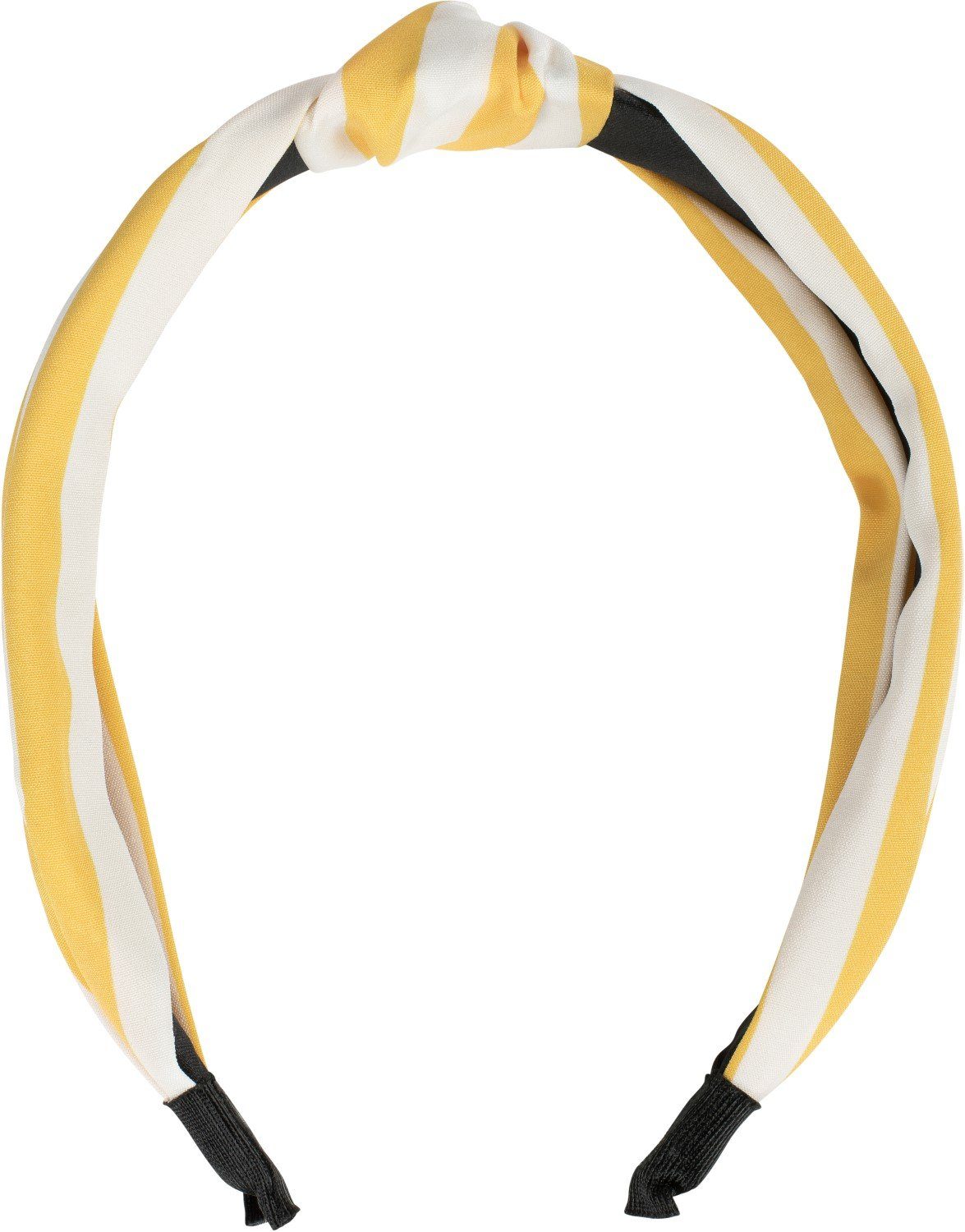 Streifen styleBREAKER Muster Haarband, Gelb-Weiß mit Haarreif 1-tlg.,