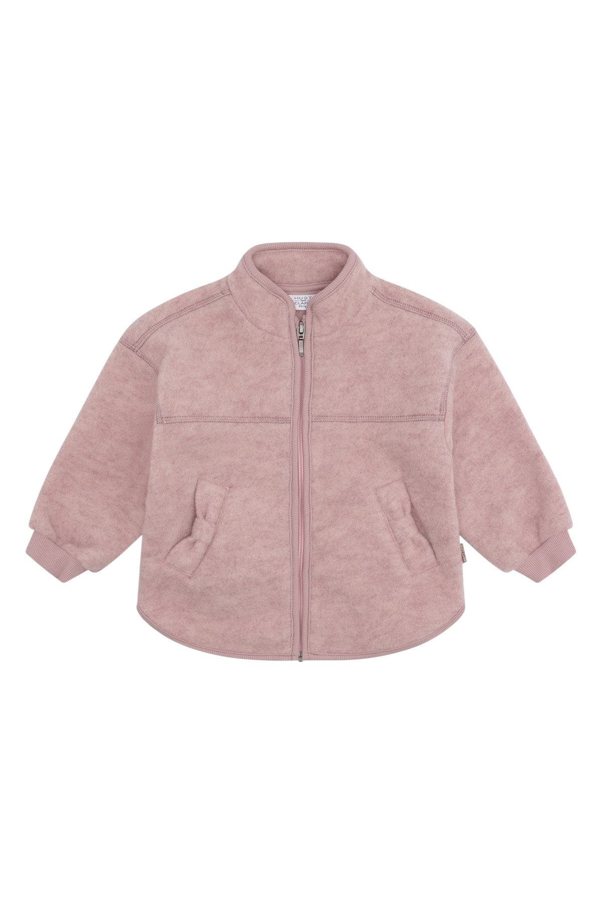 Hust & Claire Fleecejacke HCEMI Zip Jacket Wool (1-St) Hust & Claire Kinder Wolljacke EMI mit Reißverschluss – Farbe Heather