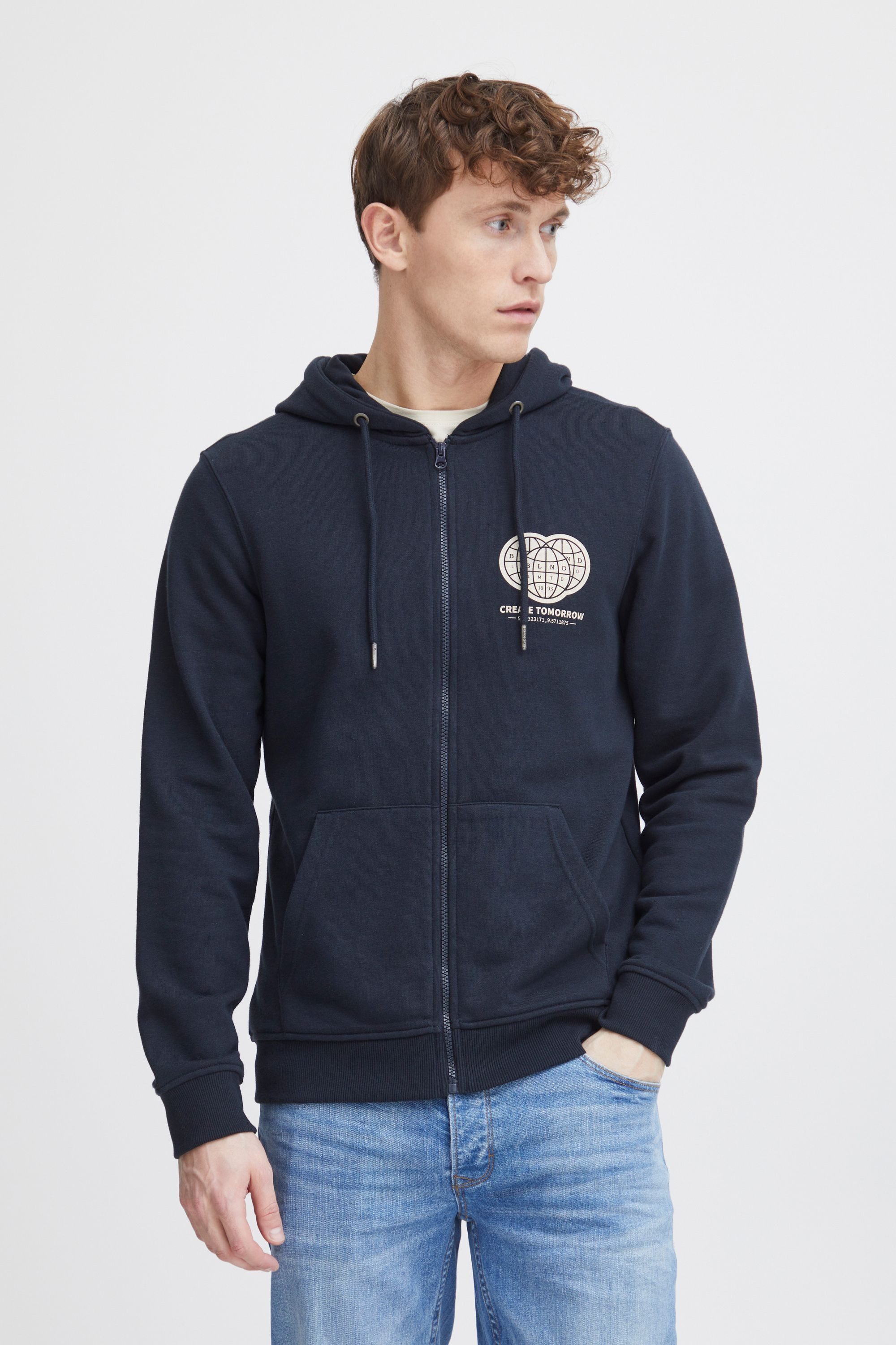 Blend Kapuzenpullover BHSweatshirt Gemütliche Sweatjacke mit Kapuze und Pri günstig online kaufen