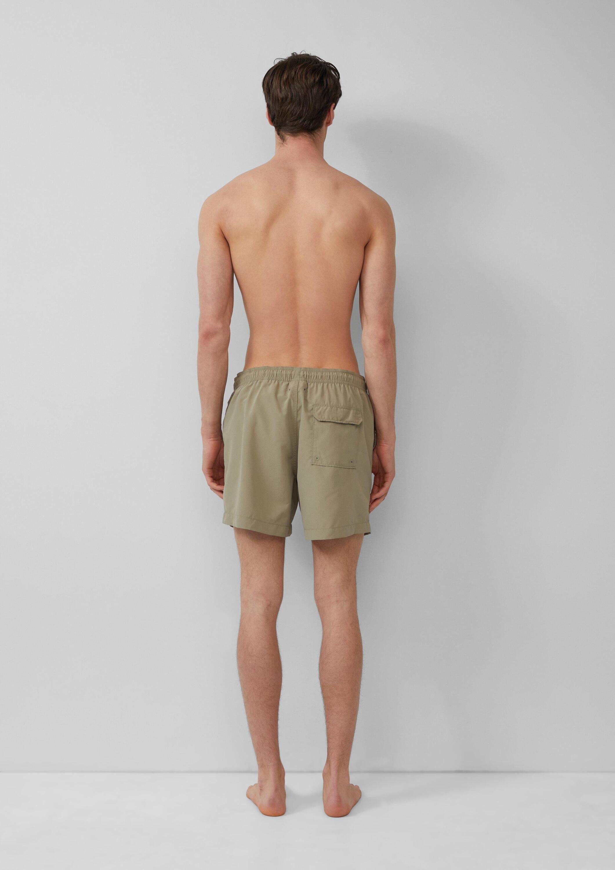 s.Oliver Badehose Badehose Badeshorts mit Artwork und Eingrifftaschen