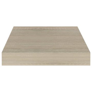 vidaXL Regal Schwebende Wandregale 2 Stk Eichefarben 23x23,5x3,8cm MDF