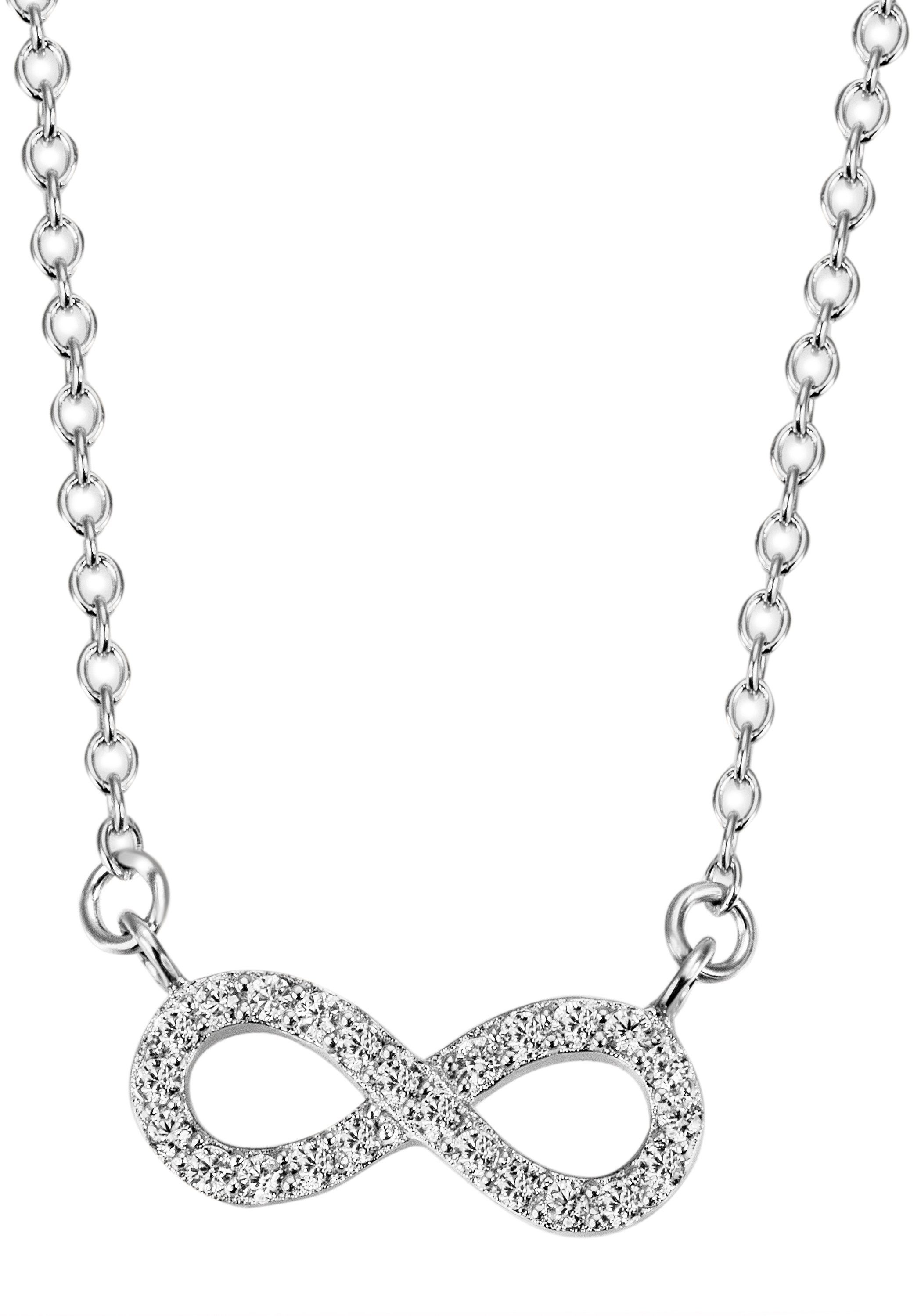 Kette mit Anhänger Schmuck Geschenk Silber 925 Halsschmuck Halskette Ankerkette Schleife