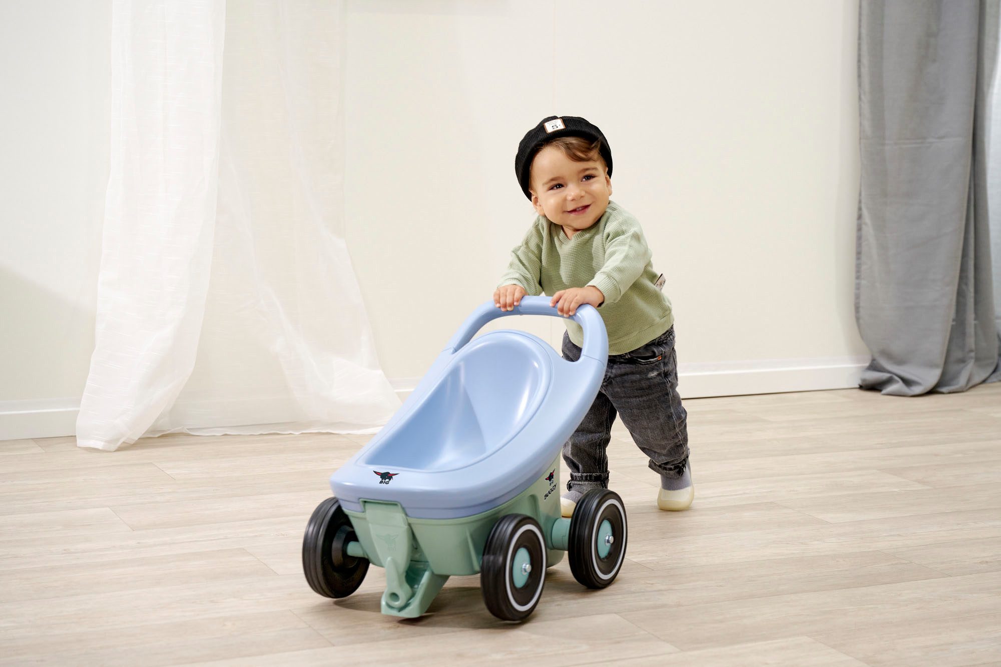 BIG Lauflernhilfe BIG Buggy 3-in-1, Made in Germany