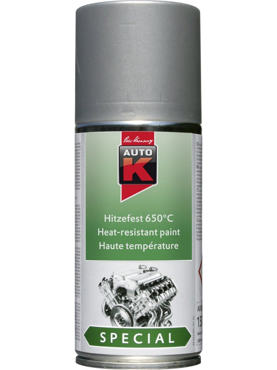 Auto-K Sprühlack Auto-K Hitzefest 650°C Special silber 150ml