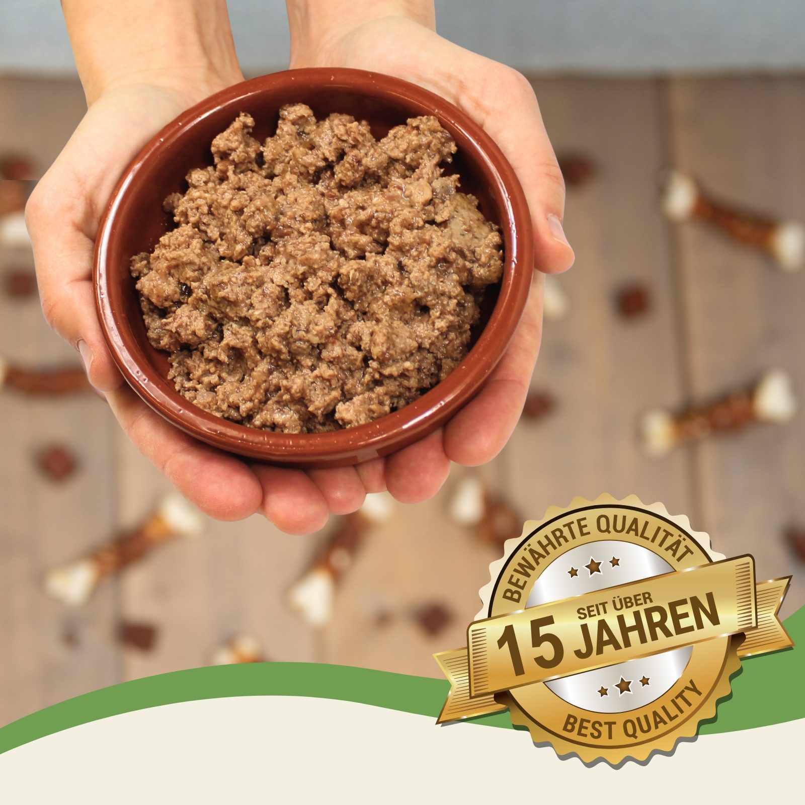 Lecker.Pet 6 x 400 g Lecker.Pet® Balu's Saftige Fleischmahlzeit Huhn Nassfutter Huhn, Nassfutter für: Katze