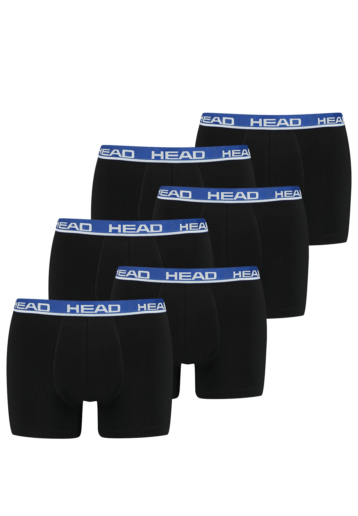 Head Boxer Head 008 6P - Boxershorts 6er-Pack) (Spar-Set, 6-St., Black Basic Blue /