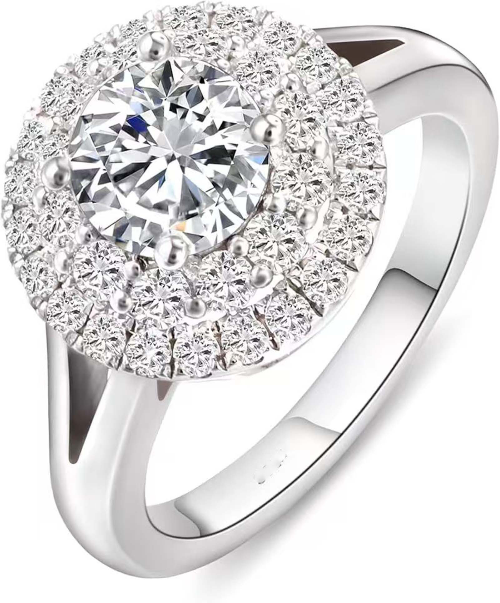 Jumpeak Diamantring 0.8ct D Vs1 3ex,lab grown diamant ring,verlobungsring,gold 585 ring, Eheringe,Liebes Geschenk für Sie,geschenk ideen für frau,14K Gold