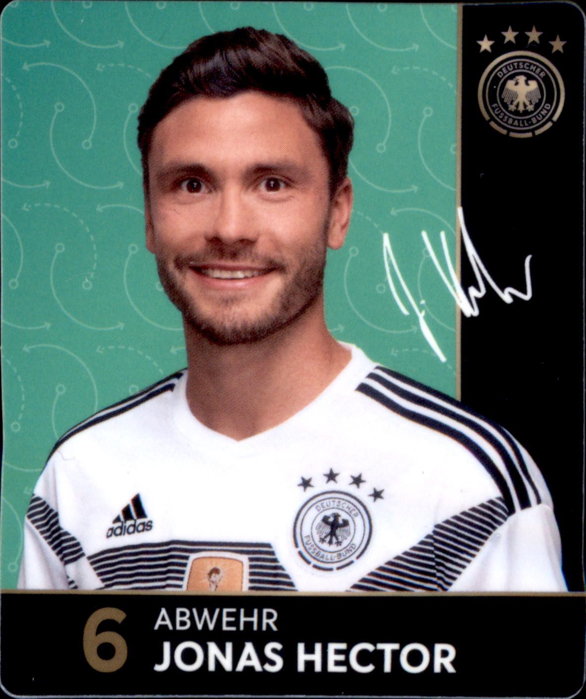 REWE Sammelkarte 6 - Jonas Hector - REWE WM18 Sammelkarte