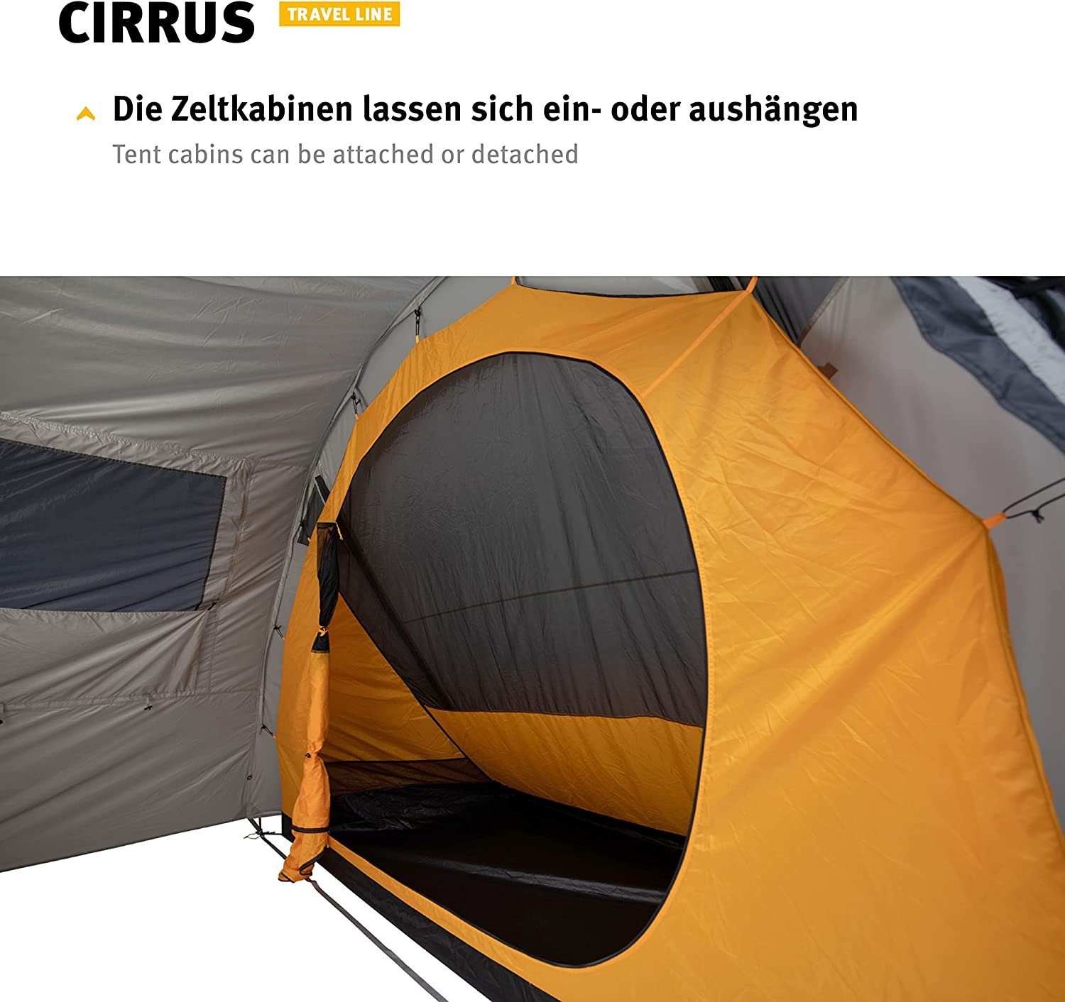 Wechsel Tents Tunnelzelt Cirrus 6-Personen Personen: Line für Familien, Zelt 6 - Tunnelzelt Travel - Großes