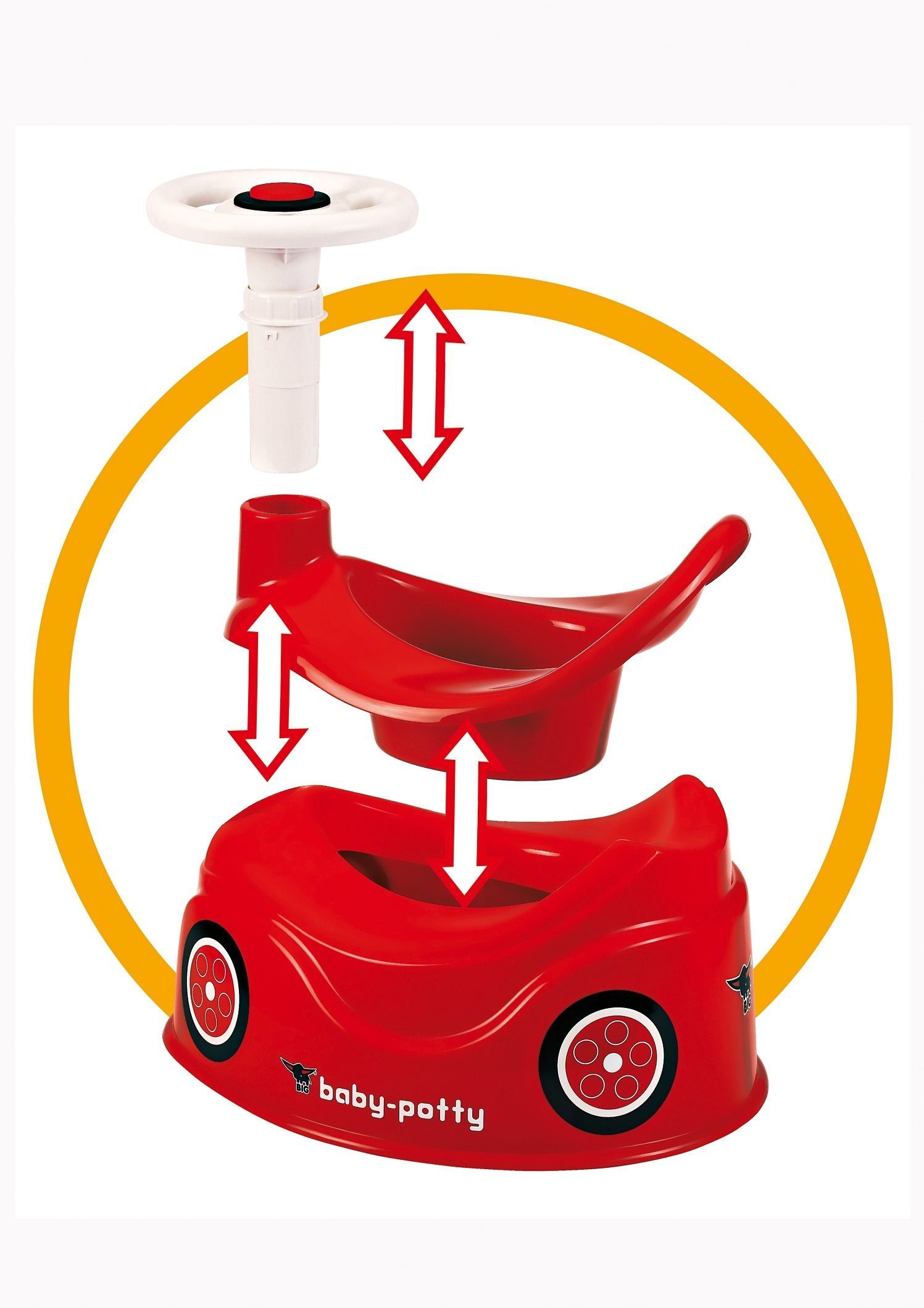 BIG potty BIG baby potty, in BIG Bobby Car design; Made in Germany