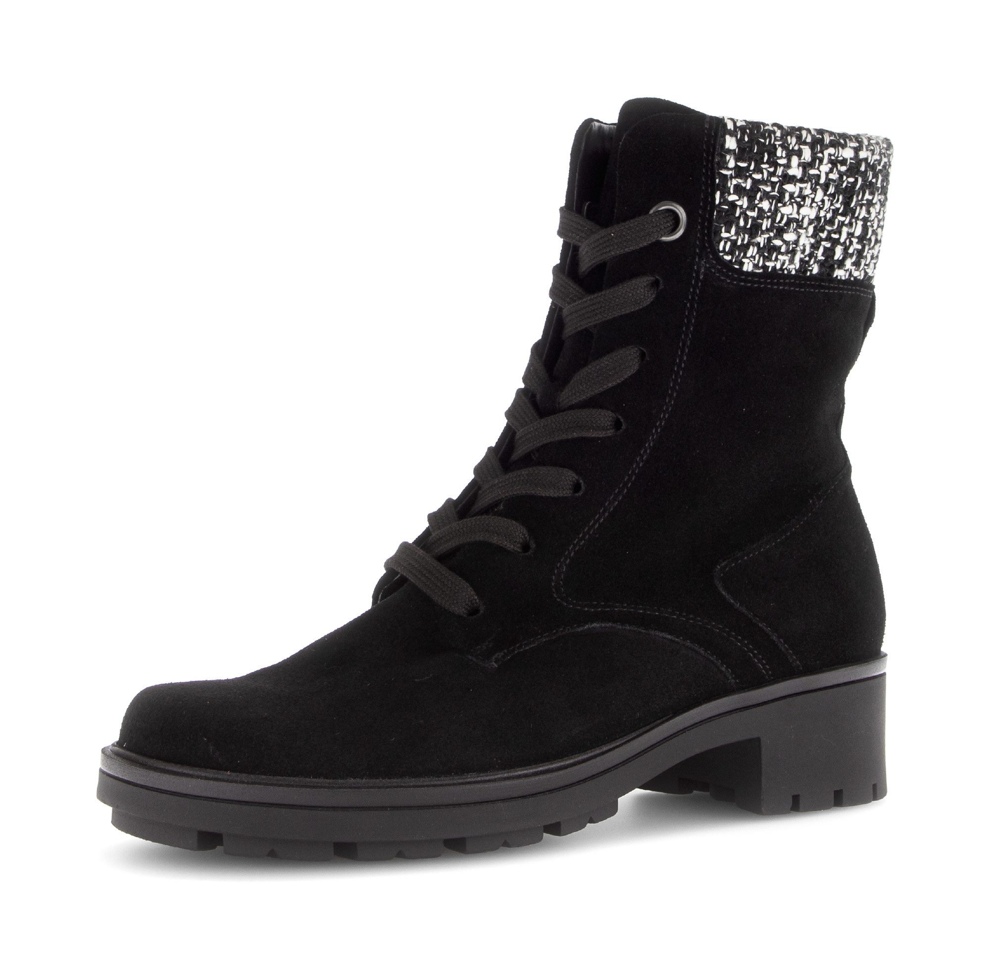 Gabor Schnürstiefelette, Blockabsatz, Schnürboots in Bequemweite G (weit) günstig online kaufen