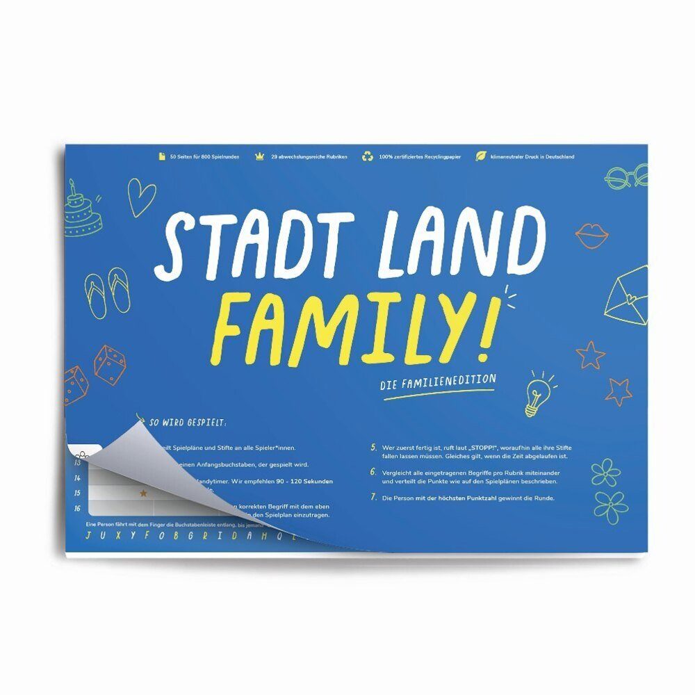 BrainBox Spiel, Simon & Jan - Stadt Land Family