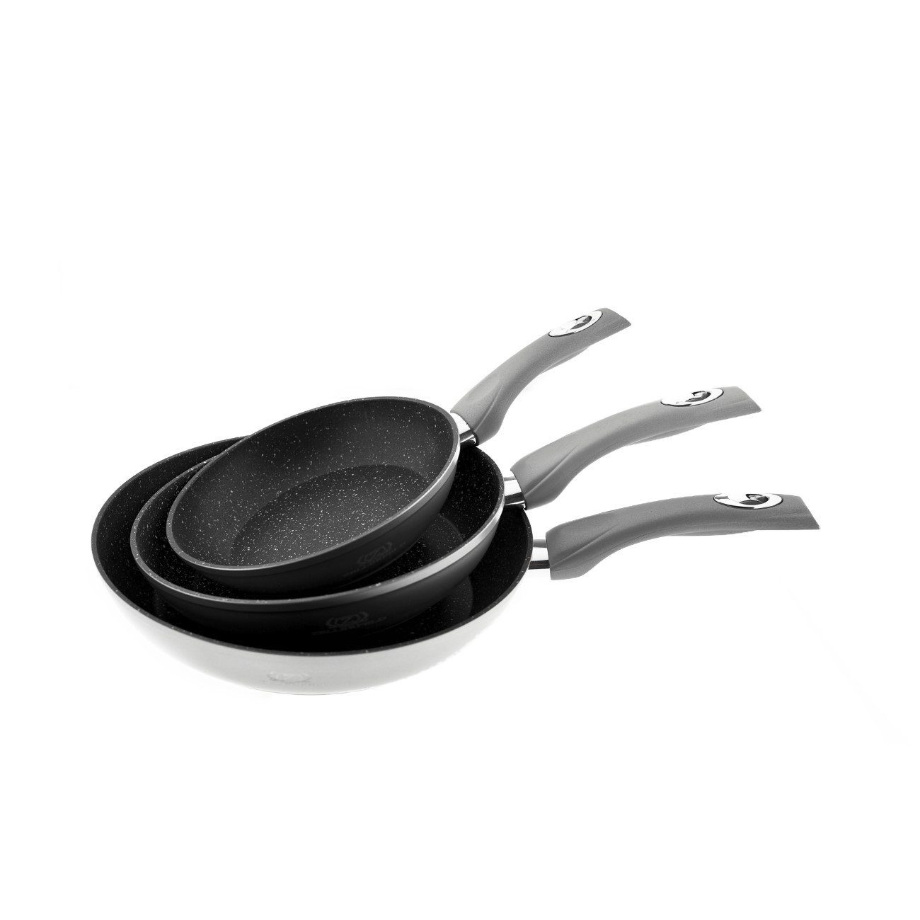 ZELLERFELD Pfannen-Set 3 tlg. Induktion Antikratz ø20-ø24-ø28cm für alle Herdarten, (3-tlg)