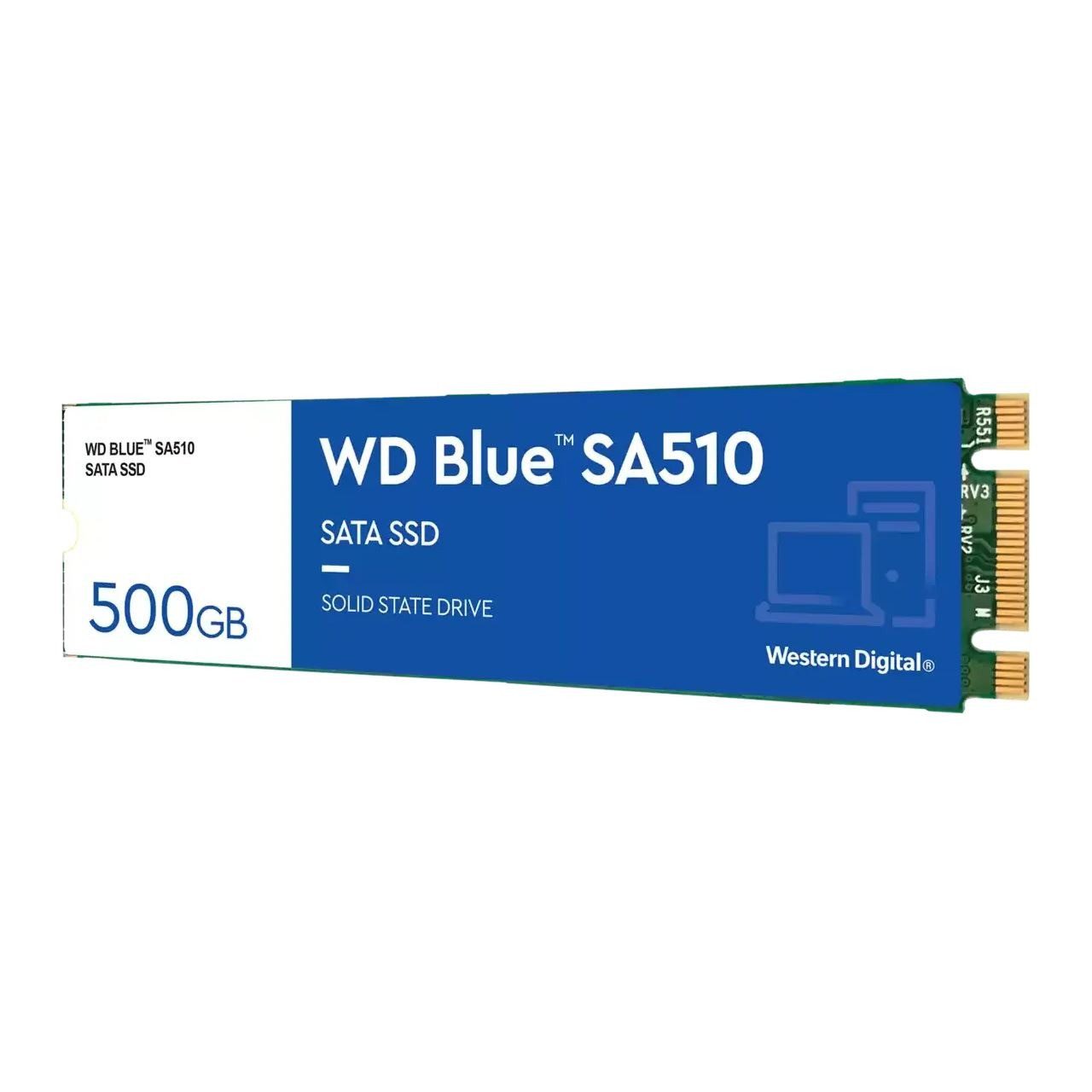Western Digital SanDisk WD Blue SA510 500GB M.2 2280 SSD interne SSD (500 GB) M.2" 560 MB/S Lesegeschwindigkeit, 510 MB/S Schreibgeschwindigkeit, 3D NAND, SATA 6 Gb/s, M.2 2280, SSD Dashboard