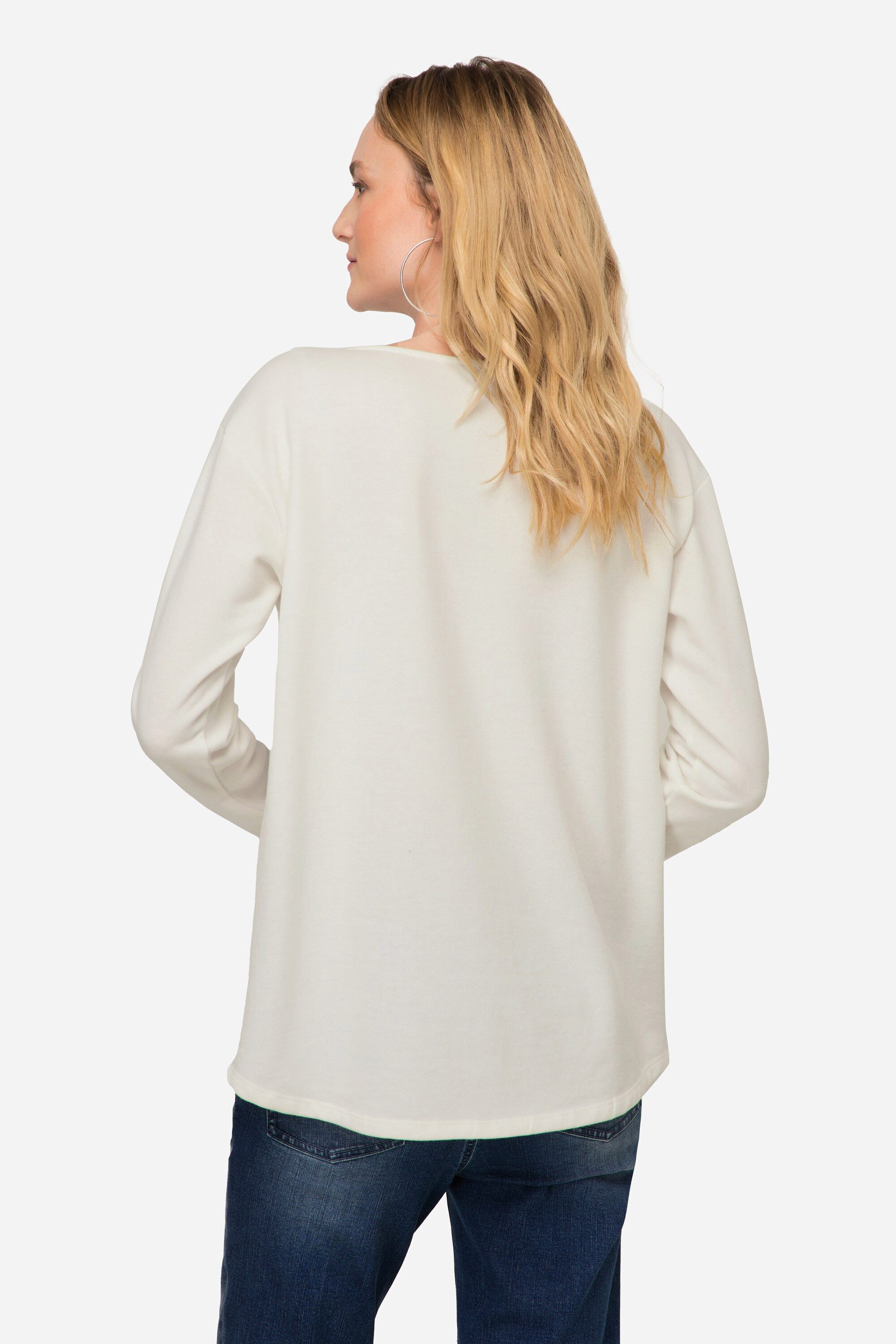 Laurasøn Sweatshirt Sweatshirt oversized Robben Print Rundhals Langarm