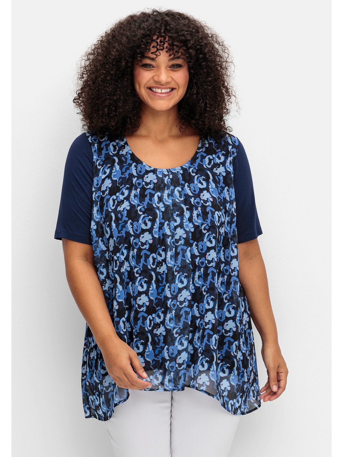 Sheego Blusenshirt Große Größen aus Jersey günstig online kaufen