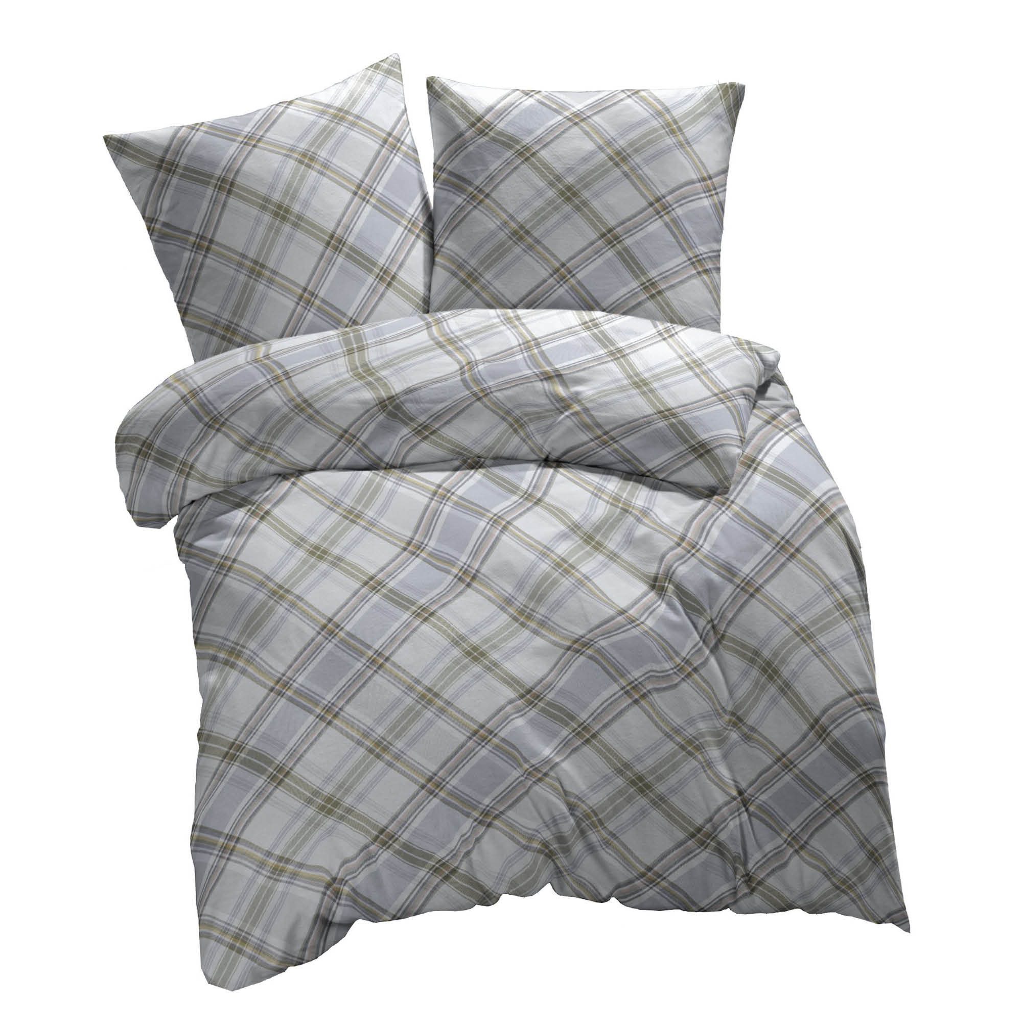 etérea Himmlische Qualität Bettwäsche etérea Renforcé Baumwoll Bettwäsche Square Braun, Renforcé, 3 teilig