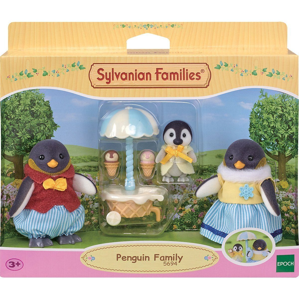 Sylvanian Families Minipuppe Epoch Games "Pinguin Familie" Set ab 3 Jahren 3 Figuren