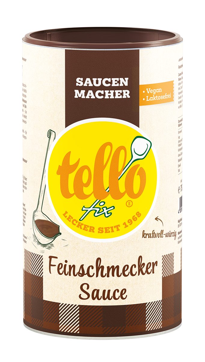 tellofix Gewürz tellofix Feinschmecker Dunkle Bratensauce zum Kochen und Verfeinern, 1 x 752 g, 1 St.