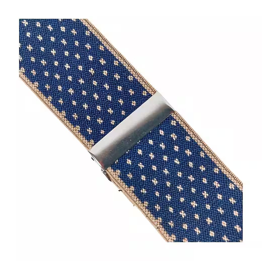 Ware aus aller Welt Hosenträger im Retro-Stil starke Y Hosenträger 40 mm breit mit starke Krallenclips (1-St) – Bild 5 von 5