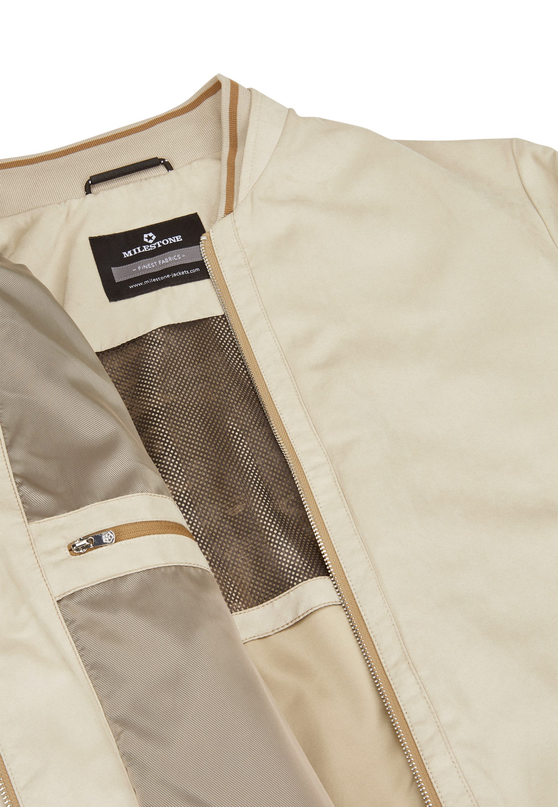 Milestone Blouson MSMichigan in Velours-Optik atmungsaktiv und wasserabweisend