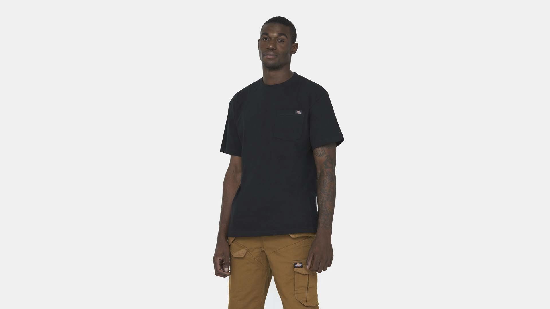 Dickies T-Shirt Herren WS436 mit Brusttasche (1-tlg) 100% Baumwolle