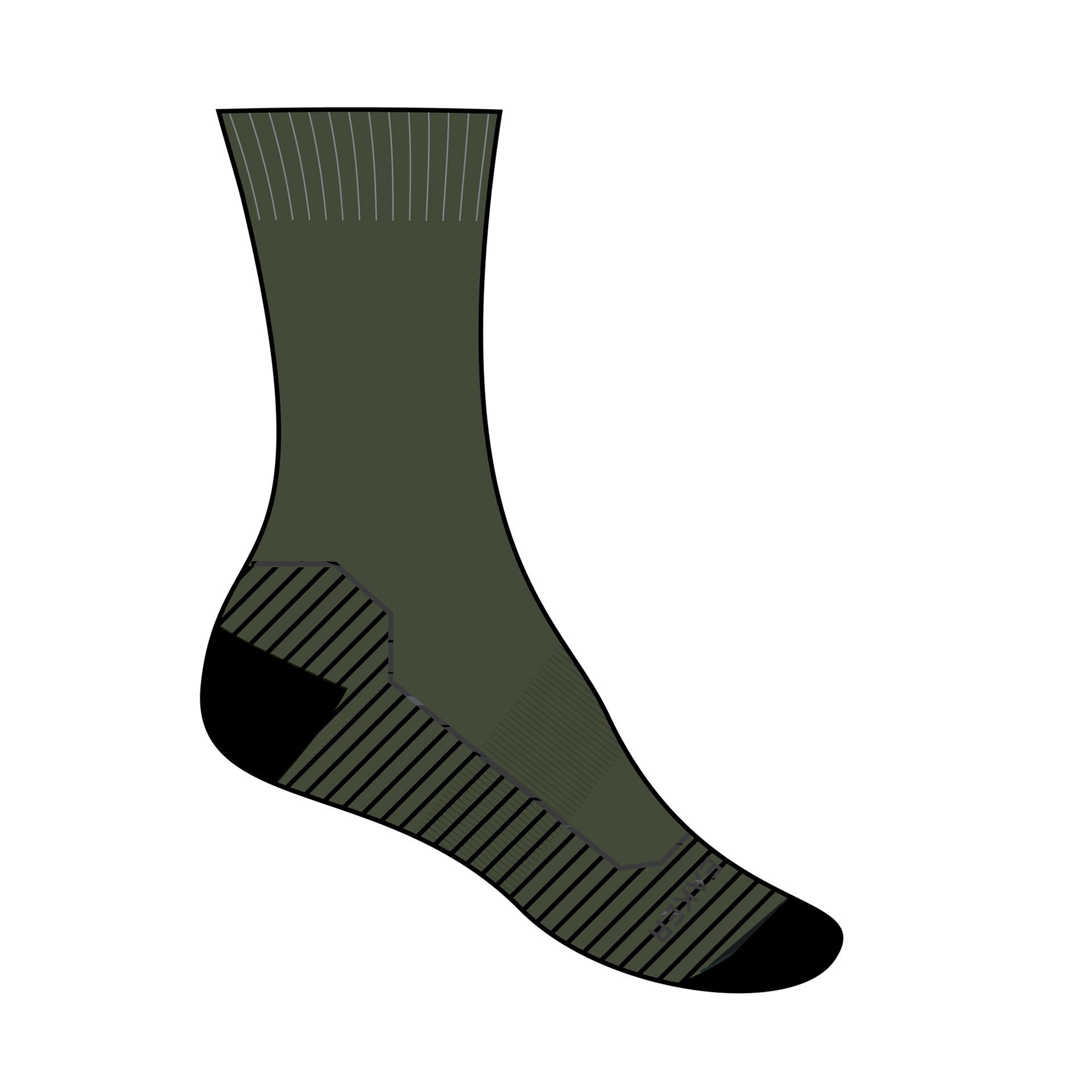 Icebreaker Wandersocken Crew Anatomica Hike Medium Cushion (Merinowolle, strapazierfähig)