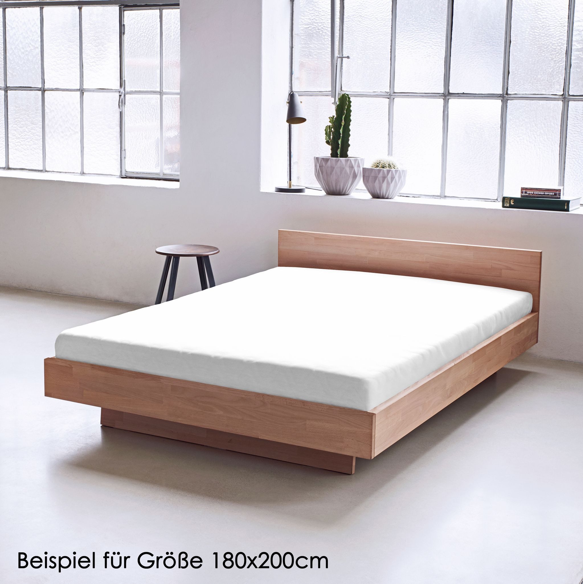JACK Spannbettlaken JACK hochwertiges Laken Satin Uni Spannbetttuch Gummizug, Satin, Gummizug: Rundumgummizug, (1 Stück), 90-100 / 140-150 / 180-200 x 200 cm, v – Bild 4 von 5
