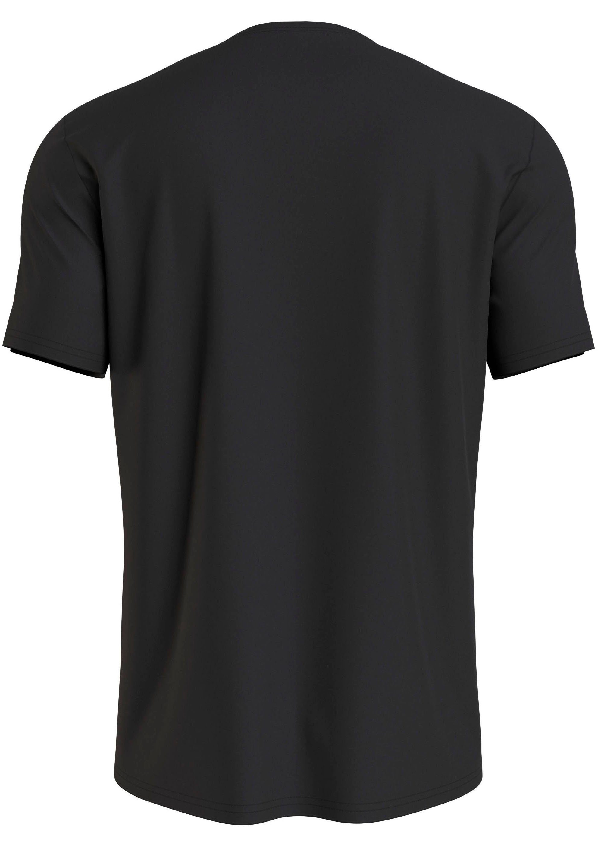 NECK der T-Shirt mit CREW Druck Klein S/S auf Brust Calvin Underwear